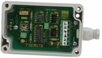 Sensor unit for temperature and brightness with frequency output.